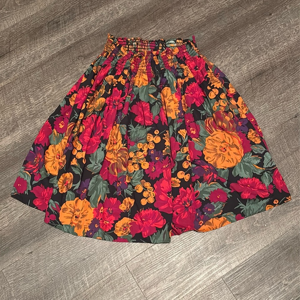 80’s Vintage Floral Skirt